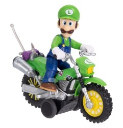 Super Mario Galaxy, le film - Figurine Luigi avec Moto à Rétrofriction 6 cm