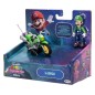 Super Mario Galaxy, le film - Figurine Luigi avec Moto à Rétrofriction 6 cm