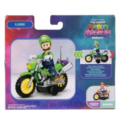 Super Mario Galaxy, le film - Figurine Luigi avec Moto à Rétrofriction 6 cm