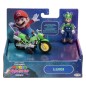 Super Mario - The  Galaxy Movie Action Figure with Pull Back Motorcycle Luigi 6 cm