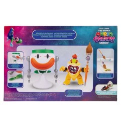Super Mario - The  Galaxy Movie Action Figure Bowser Jr. with Clown Car 13 cm