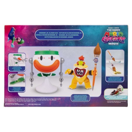 Super Mario - The Galaxy Movie Action Figure Bowser Jr. with Clown Car 13 cm