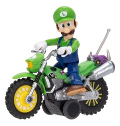 Super Mario Galaxy, le film - Figurine Luigi avec Moto à Rétrofriction 6 cm