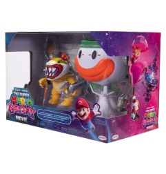 Super Mario - The  Galaxy Movie Action Figure Bowser Jr. with Clown Car 13 cm