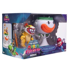 Super Mario Galaxy, le film - Figurine Bowser Jr. avec Clown Car 13 cm