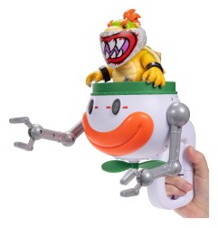 Super Mario - The  Galaxy Movie Action Figure Bowser Jr. with Clown Car 13 cm