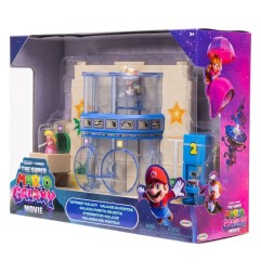 Super Mario - The  Galaxy Movie Diorama with 2 Mini Figures Gateway Galaxy