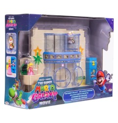 Super Mario - The  Galaxy Movie Diorama with 2 Mini Figures Gateway Galaxy