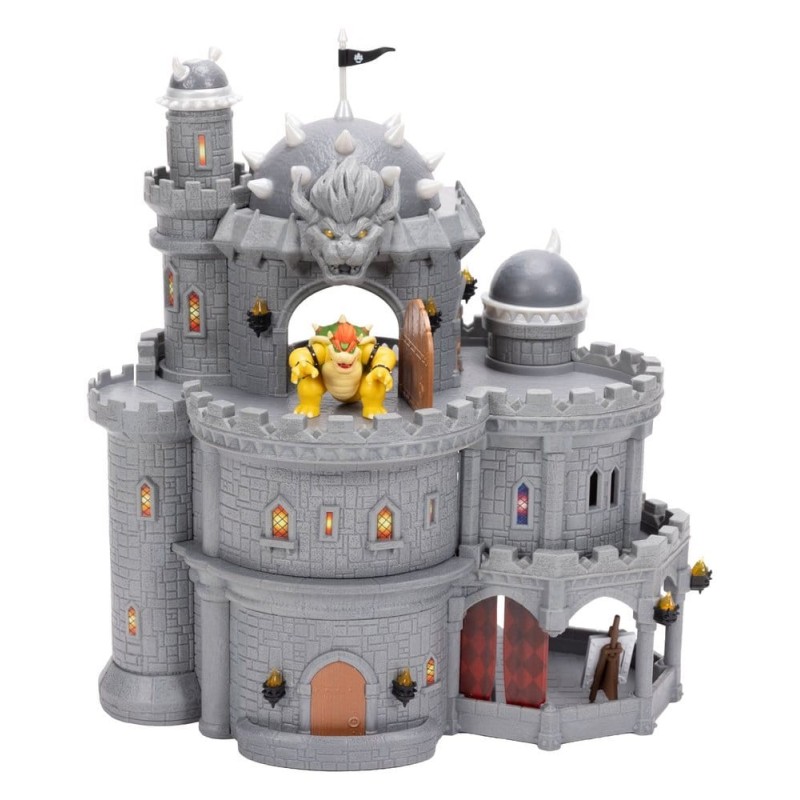 Super Mario - The  Galaxy Movie Deluxe Playset with 1 Mini Figure Bowser Castle