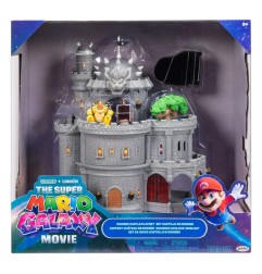 Super Mario Galaxy, le film - Playset Deluxe Château de Bowser avec 1 mini figurine