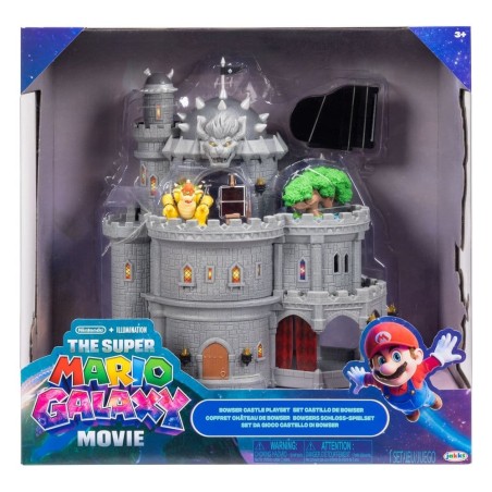 Super Mario Galaxy, le film - Playset Deluxe Château de Bowser avec 1 mini figurine