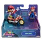 Super Mario - The  Galaxy Movie Action Figure with Pull Back Motorcycle Mario 6 cm