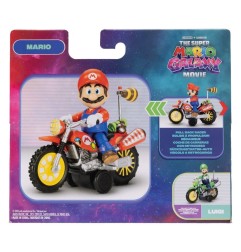 Super Mario Galaxy, le film - Figurine Mario avec Moto à Rétrofriction 6 cm