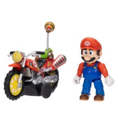 Super Mario Galaxy, le film - Figurine Mario avec Moto à Rétrofriction 6 cm