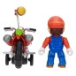 Super Mario - The  Galaxy Movie Action Figure with Pull Back Motorcycle Mario 6 cm