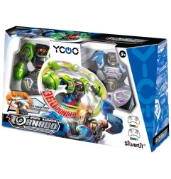 Silverlit Robo Kombat Tornado - Pack 2 Robots télécommandés 2er- Set vert/bleu