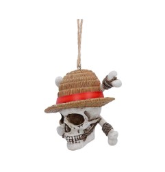 One Piece - Décoration sapin Luffy Jolly Roger 7 cm