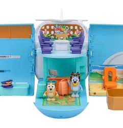 Bluey - Set de jeu mini-figurines 3 en 1 Bluey Holiday