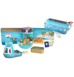 Bluey - Set de jeu mini-figurines 3 en 1 Bluey Holiday