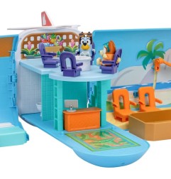 Bluey - Set de jeu mini-figurines 3 en 1 Bluey Holiday