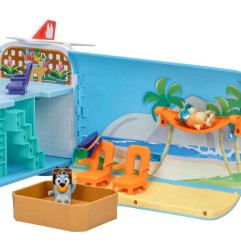 Bluey - Set de jeu mini-figurines 3 en 1 Bluey Holiday