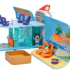 Bluey - Set de jeu mini-figurines 3 en 1 Bluey Holiday