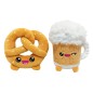 Yummis - Pack 2 peluches Yummis Together Pretzel & Beer in Take Away Bag 21 cm