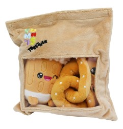 Yummis - Pack 2 peluches Yummis Together Pretzel & Beer in Take Away Bag 21 cm
