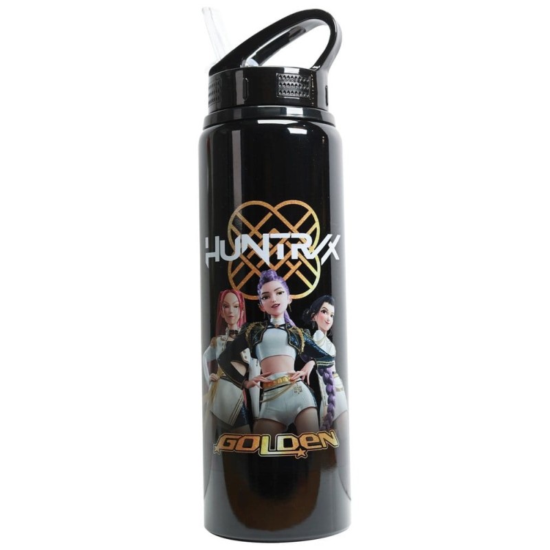 KPop Demon Hunters - Flip Top Water Bottle Golden