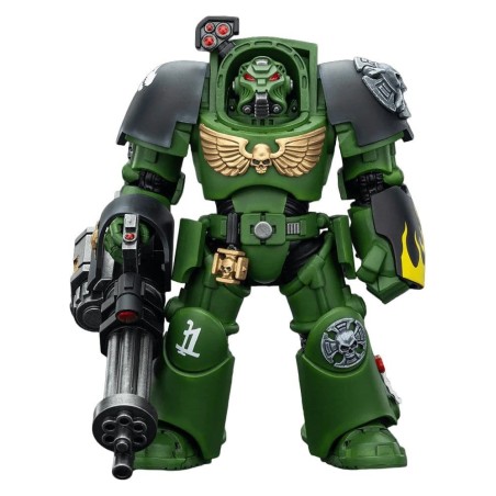 Warhammer 40k - Figurine Salamanders Terminator 3 with Power Fist and Assault Cannon 14 cm