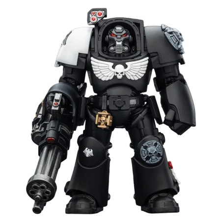 Warhammer 40k - Figurine Raven Guard Terminator 3 with Power Fist and Assault Cannon 14 cm