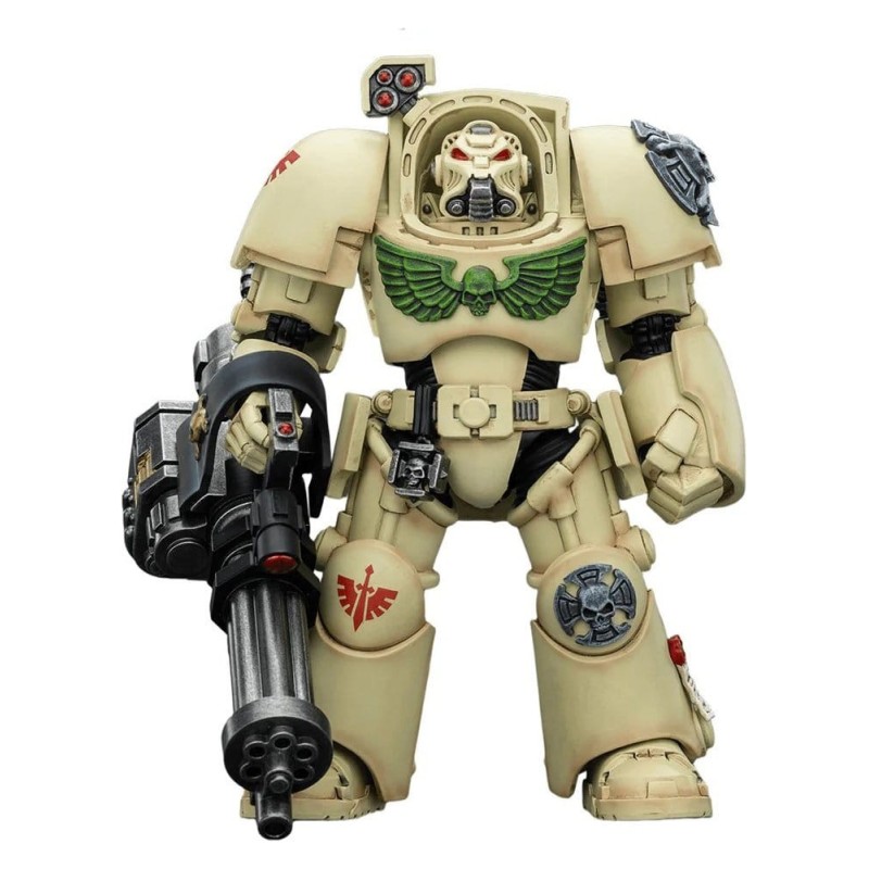 Warhammer 40k - Figurine Dark Angels Deathwing Terminator 3 with Power Fist and Assault Cannon 14 cm