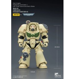 Warhammer - 40,000 Action Figure Dark Angels Deathwing Terminator 1 with Power Sword and Storm Bolter 14 cm