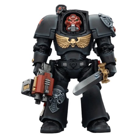 Warhammer 40k - Figurine Black Templars Terminator 1 with Power Sword and Storm Bolter 14 cm