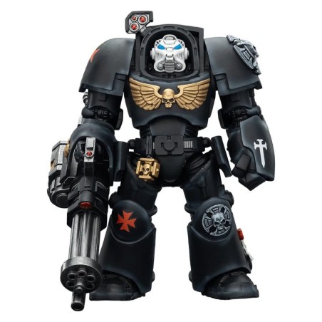 Warhammer - 40,000 Action Figure Black Templars Terminator 3 with Power Fist and Assault Cannon 14 cm