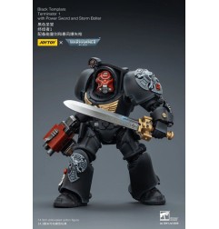Warhammer 40k - Figurine Black Templars Terminator 1 with Power Sword and Storm Bolter 14 cm
