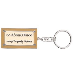 Lord of the Rings - Keyring No Admittance Sign 6 cm