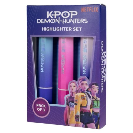 KPop Demon Hunters - Pack 3 surligneurs Huntr/x
