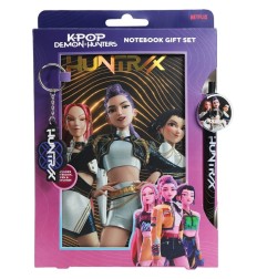 KPop Demon Hunters - Set cadeau bloc-notes Golden