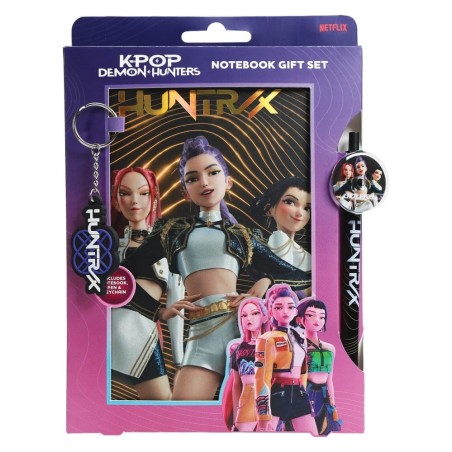 KPop Demon Hunters - Set cadeau bloc-notes Golden