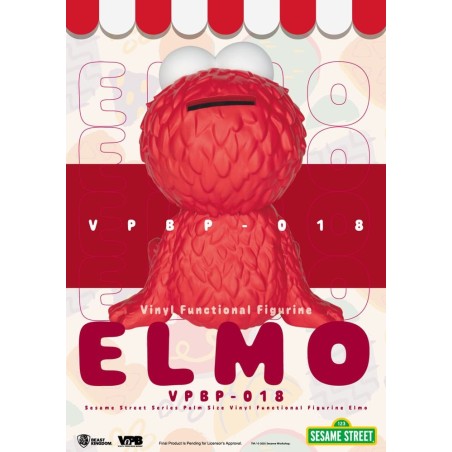 1, Rue Sésame - Tirelire Piggy Bank Elmo 12 cm