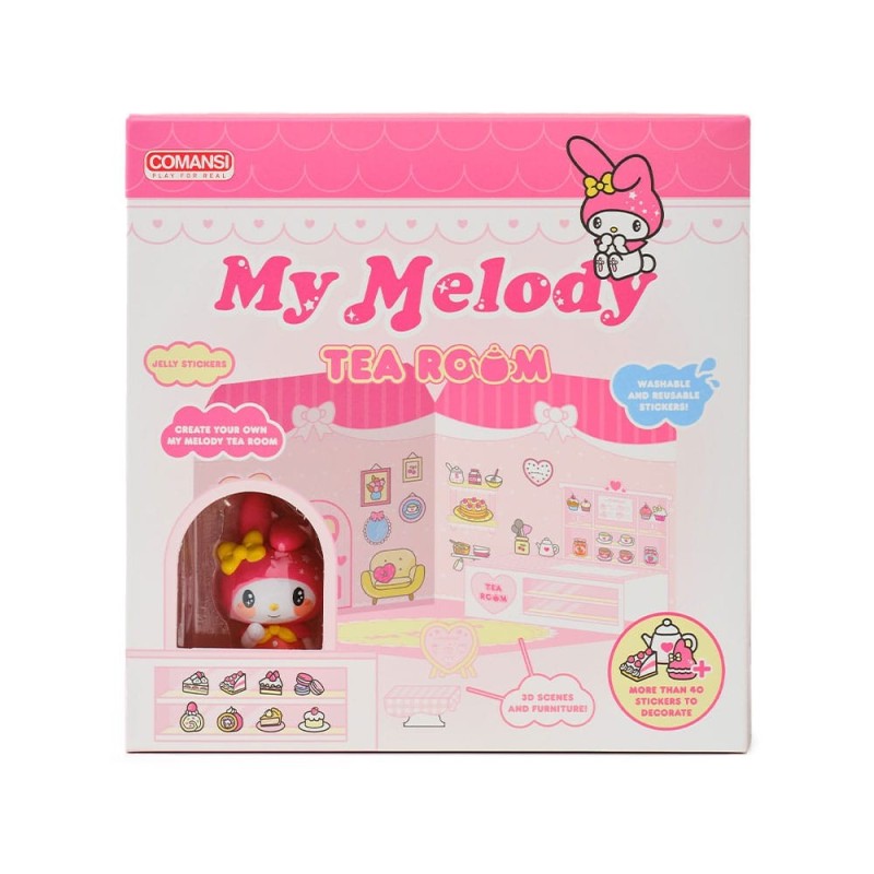 Hello Kitty and Friends - Mini Figurine Maison des autocollants My Melody Tea Room