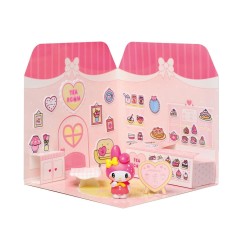 Hello Kitty and Friends - Mini Figurine Maison des autocollants My Melody Tea Room