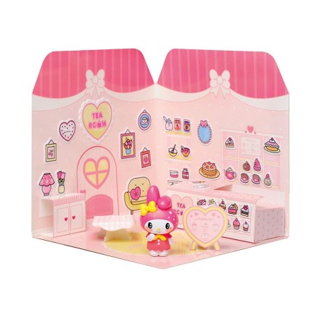 Hello Kitty and Friends - Mini Figurine Maison des autocollants My Melody Tea Room