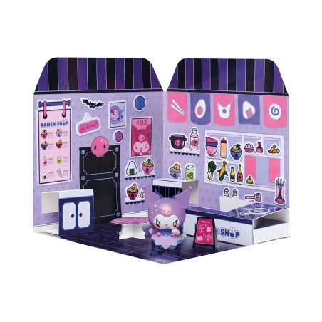 Hello Kitty and Friends - Mini Figurine Maison des autocollants Kuromi Ramen Shop
