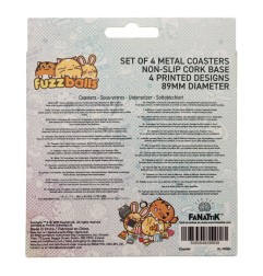 Fuzzballs - Pack 4 sous-verres Fuzzballs