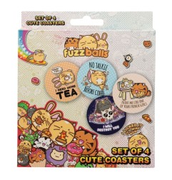 Fuzzballs - Pack 4 sous-verres Fuzzballs