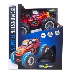 Gear2Play - Véhicule Radiocommandé RC Monster Flames 19 cm