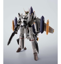 Macross - Figurine Hi-Metal R Chogokin VF-0S Phoenix (Roy Focker Use) & QF-2200D-B Ghost Set 14 cm