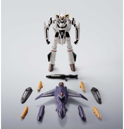 Macross - Figurine Hi-Metal R Chogokin VF-0S Phoenix (Roy Focker Use) & QF-2200D-B Ghost Set 14 cm